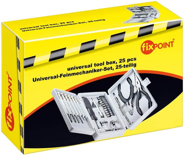 Universal-finmekanikersæt, 25 dele