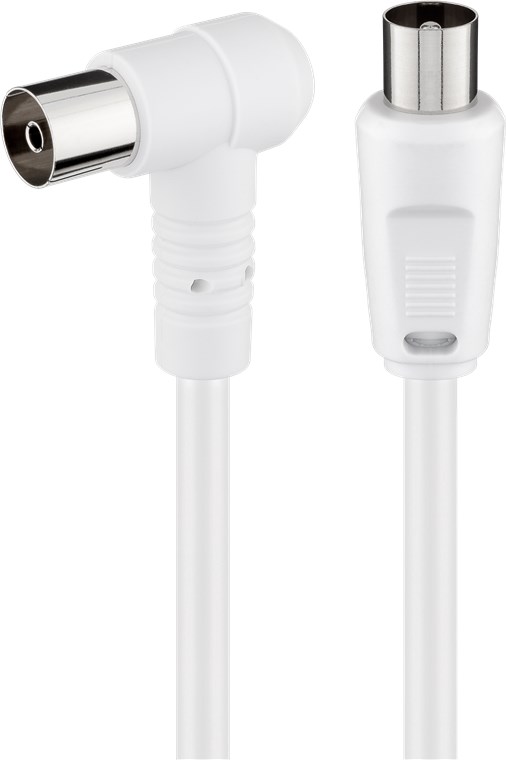 Kulmaantennikaapeli (80 dB), 2x suojattu