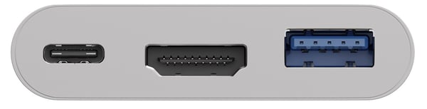 USB-C™-moniporttisovitin HDMI™-liitäntään, PD, valkoinen