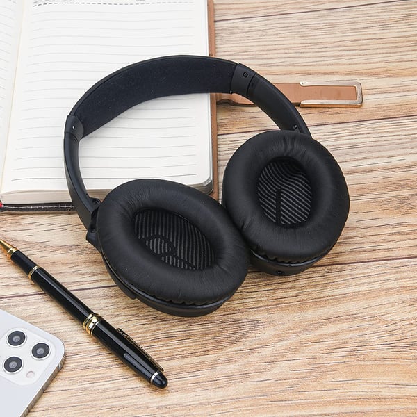 Öronkuddar för Bose QC35 I/II, QC25, QC15, QC 2 AE 2, AE 2i, AE 2w, SoundTrue, SoundLink Black