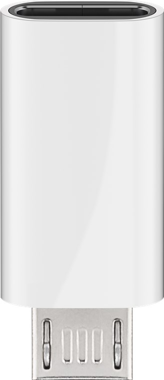 Micro-USB/USB-C™ USB OTG Hi-Speed -sovitin latauskaapeleiden liittämistä varten