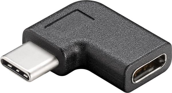 Adapter USB-C™ till USB-C™ 90°, svart