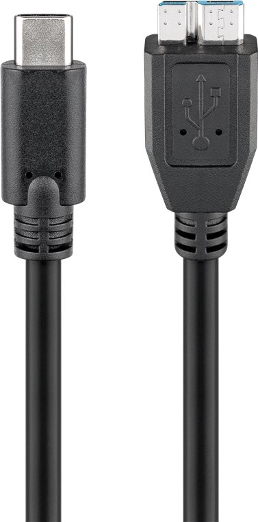 USB-Câ„¢ til micro-B 3.0-kabel, svart