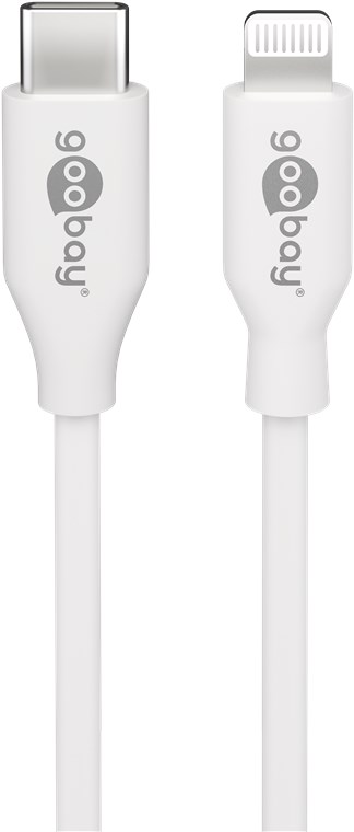 Lightning till USB-C™ laddnings- och synkroniseringskabel, 1 m, vit
