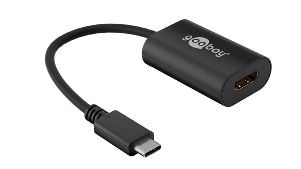USB-C™ till HDMI™ -adapter, 0,2 m, svart