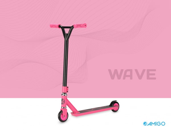 Wave Junior Fotbremser Rosa/Sort