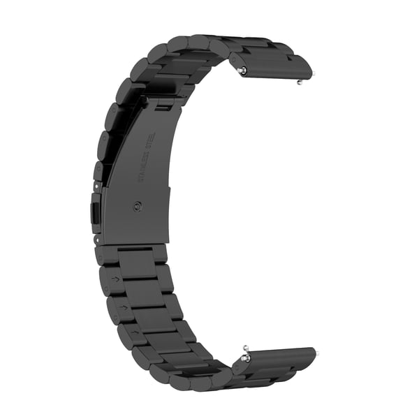 Urrem 22 mm Huawei Watch GT / Magic / TicWatch Pro rustfrit stål Black