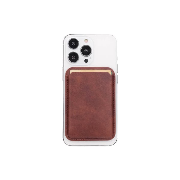Magnetisk Kortholder iPhone 12 og nyere Brun