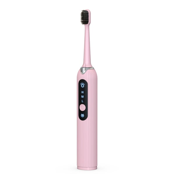 Tannrensesett elektrisk 8 deler Rosa Pink
