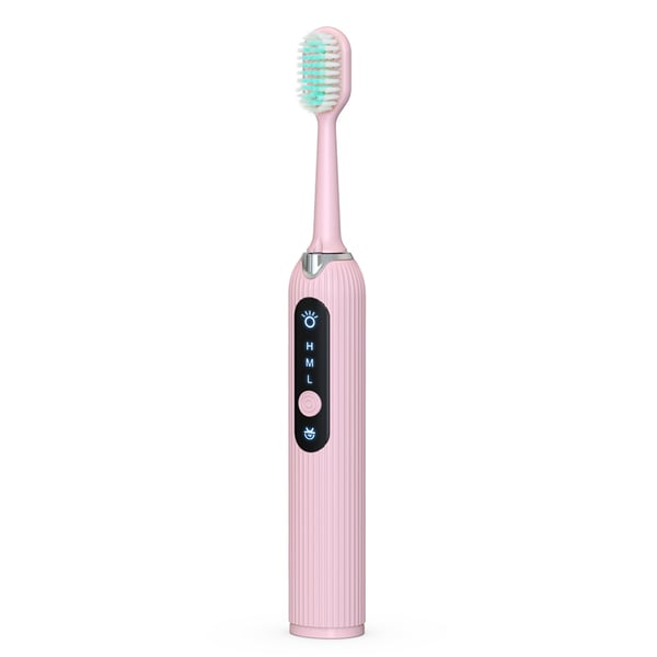 Tannrensesett elektrisk 8 deler Rosa Pink