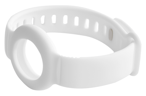Apple AirTag silicone wristband, white