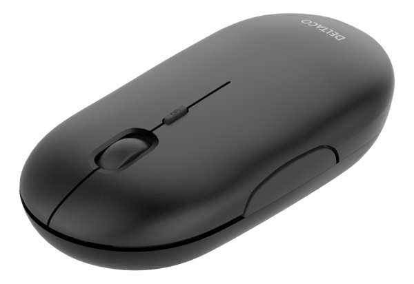 Wireless flat silent mouse 1600DPI USB receiver 4button