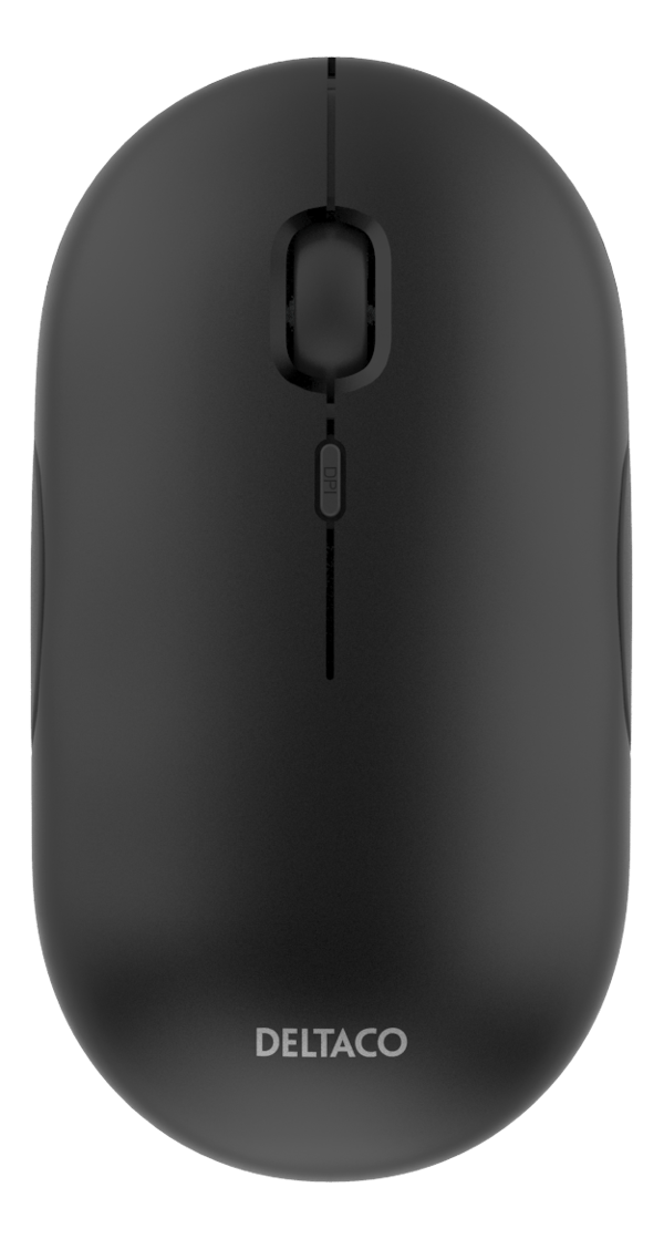 Wireless flat silent mouse 1600DPI USB receiver 4button