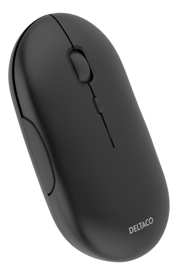 Wireless flat silent mouse 1600DPI USB receiver 4button