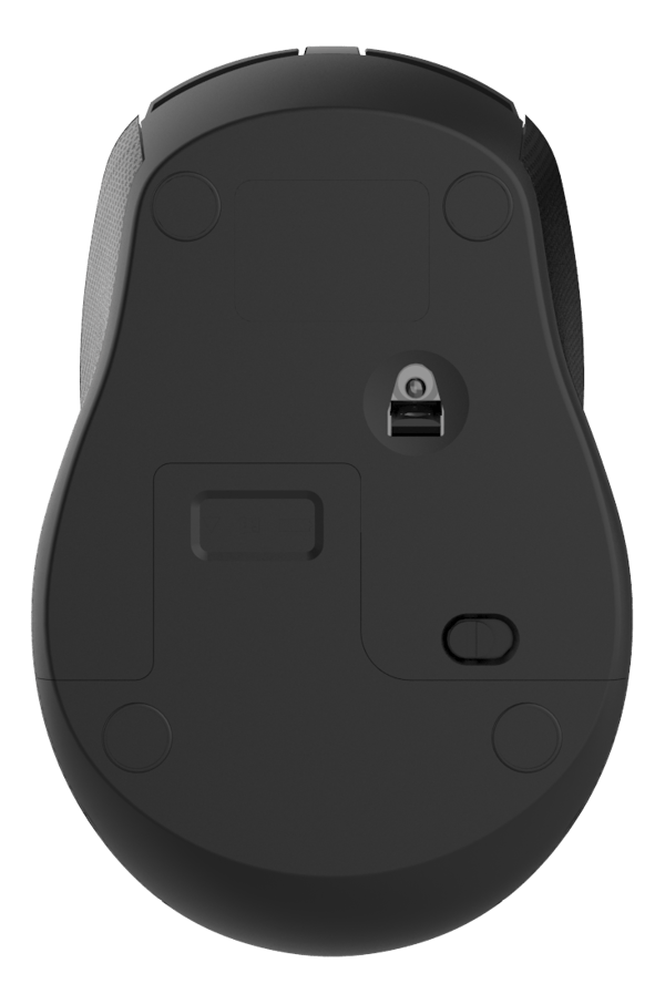 Wireless office silent mouse, USB receiver, rubber coated