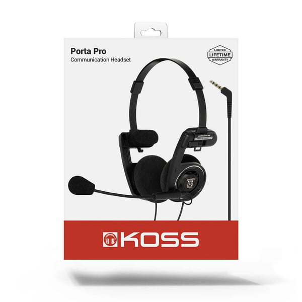 Hovedtelefon PortaPro Communication Headset On-Ear Mic Sort