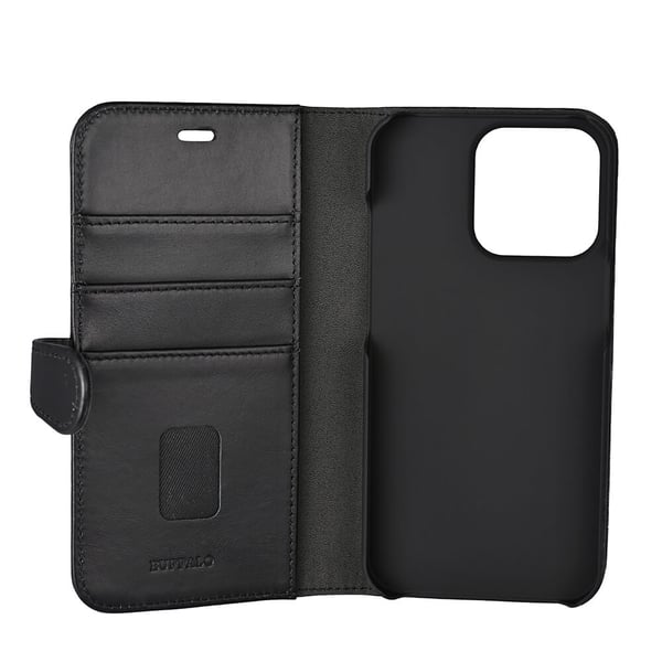 2in1 Wallet Leather 3 card iPhone 13 Pro Black