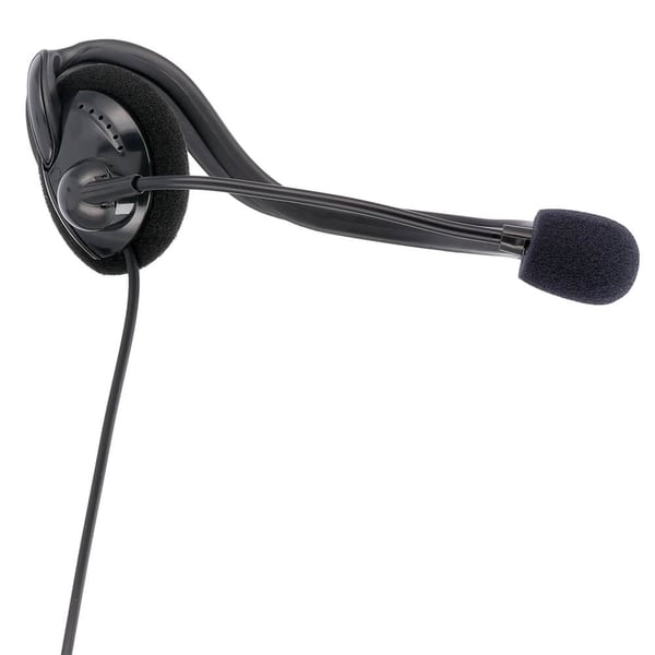PC Office Headset NHS-P100 Stereo Nakkebøyle Svart