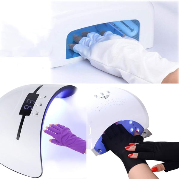 UV beskyttelseshandsker til UV lys/UV lampe 1 par Sort