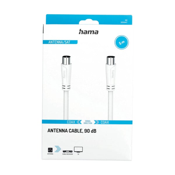 Cable Antenna 90dB White 5.0m