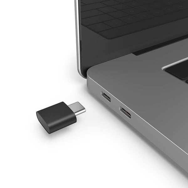 Mus Trådløs Dual Mode USB-C/USB-A 6-knappers Svart