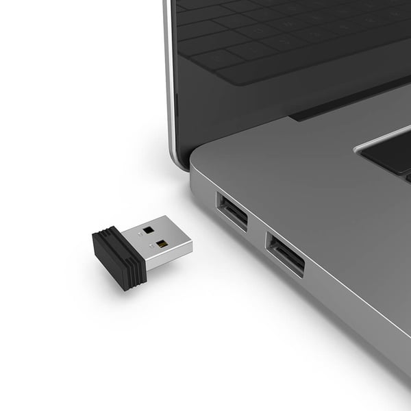 Mus Trådløs Dual Mode USB-C/USB-A 6-knappers Svart