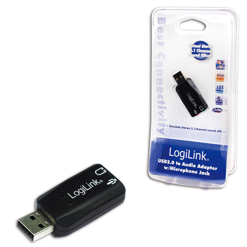 USB-äänisovitin 3,5 mm kuulokkeille ja mikrofonille Virtuaalinen 5.1-ääni