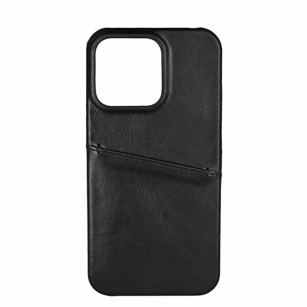 Cover Læder Sort - iPhone 13 Pro
