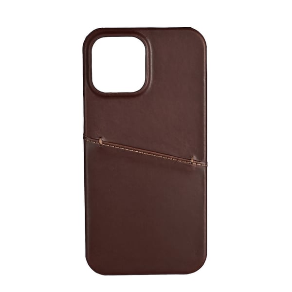 Mobildeksel Lær Brun - iPhone 13 Pro Max