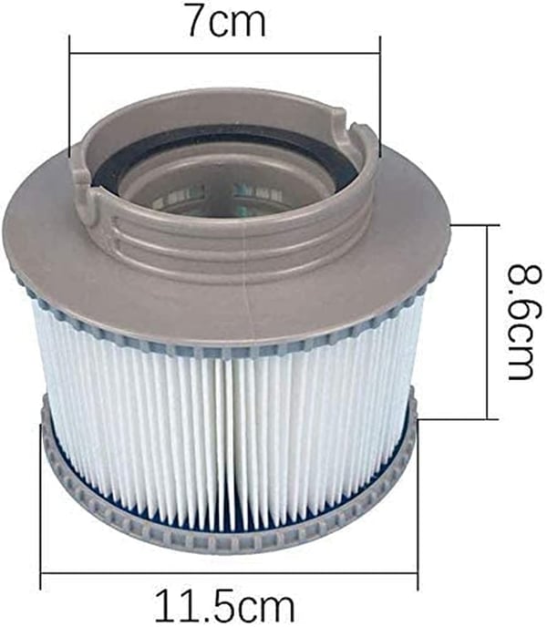 2-Pak - Poolfilter til MSPA oppustelige pools FD2089 - Poolfilter