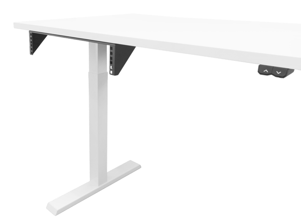 19" Vertical wall bracket, 2U, max 60kg, steel construction