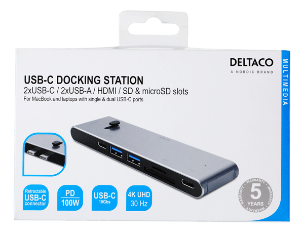 USB-C docking station, HDMI/SD/mSD reader,works with MacBook