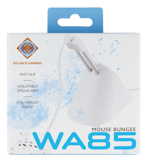 WA85 Mouse Bungee extendable arm fits all wired mice white