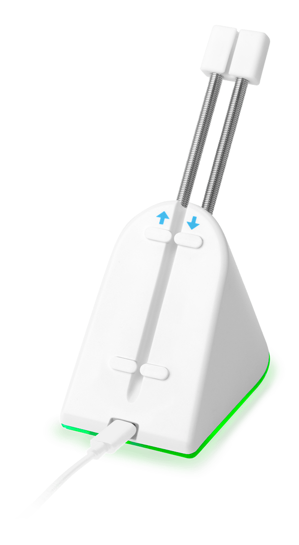 WA91 RGB Mouse Bungee with retractable arm, white