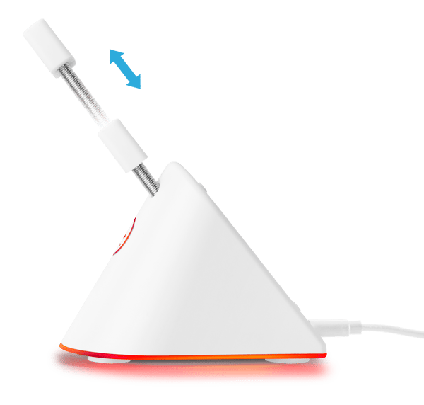 WA91 RGB Mouse Bungee with retractable arm, white