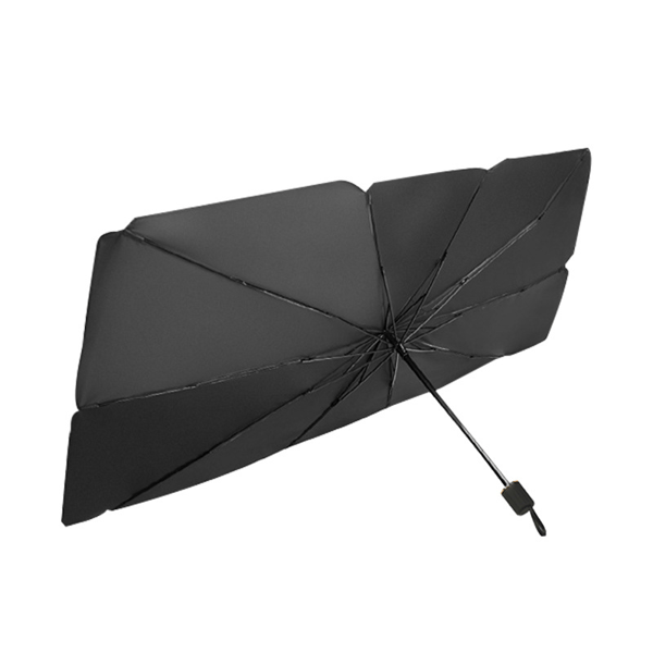 Solskjerm for frontrute / sammenleggbar frontrute-paraply for bil 125×65 cm