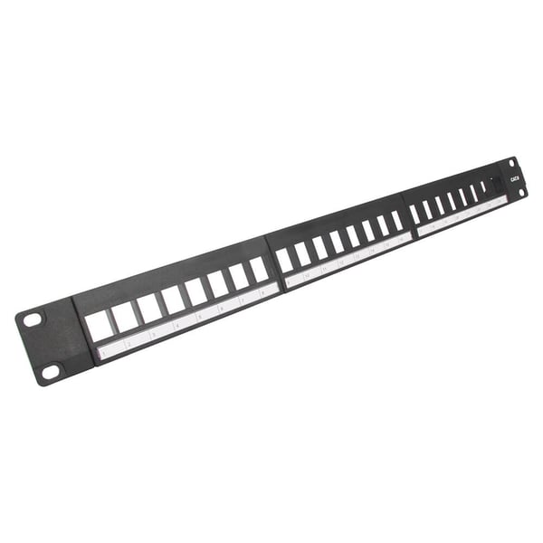 Patch Panel 19" 1U Keystone CAT6 UTP 24 Portar