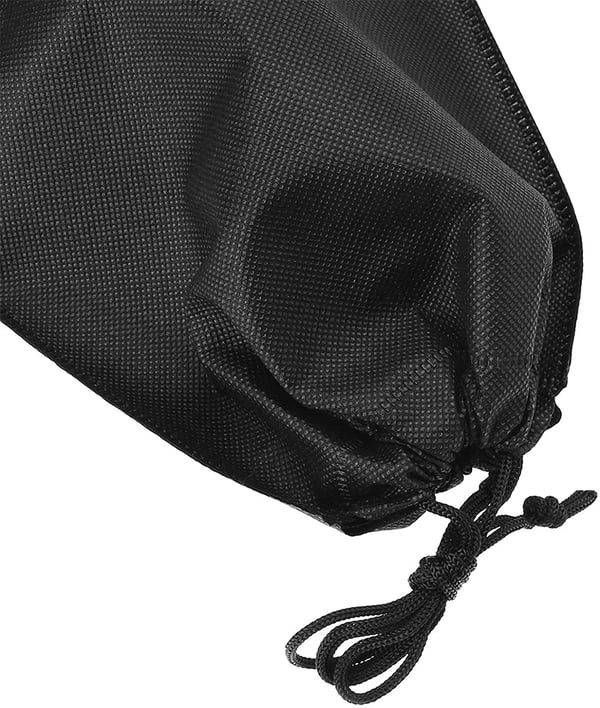 Opbevaringsposer med snøre 5-pak 15 × 20 cm Sort
