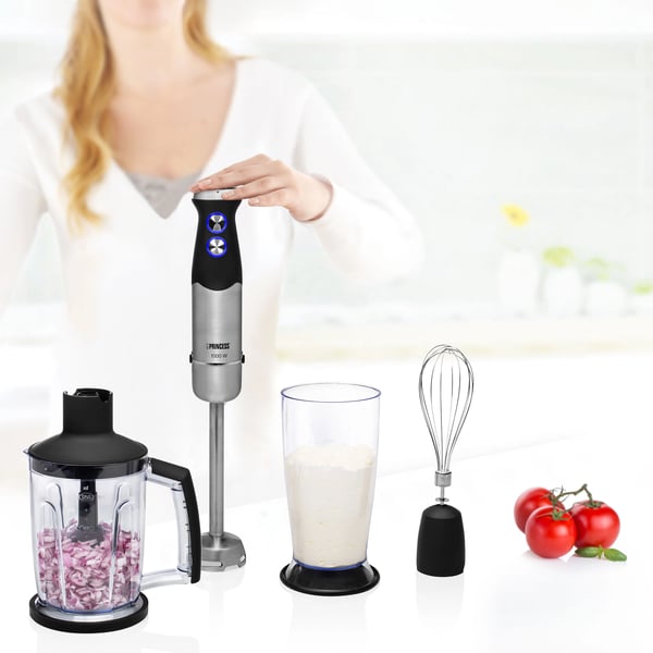 Stavmixersæt 1000W XL rustfrit stål