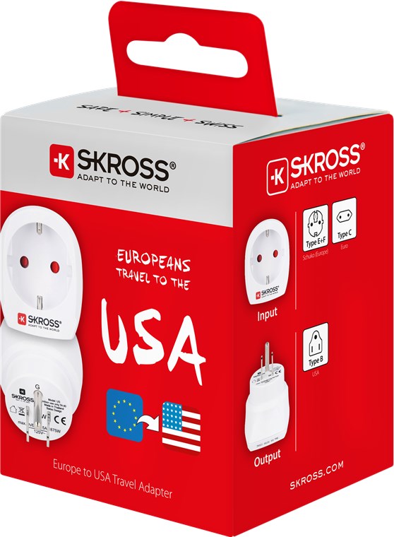 Landsadapter Europa till USA