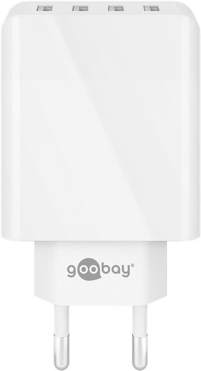 USB-A multiportlader (30 W) hvit