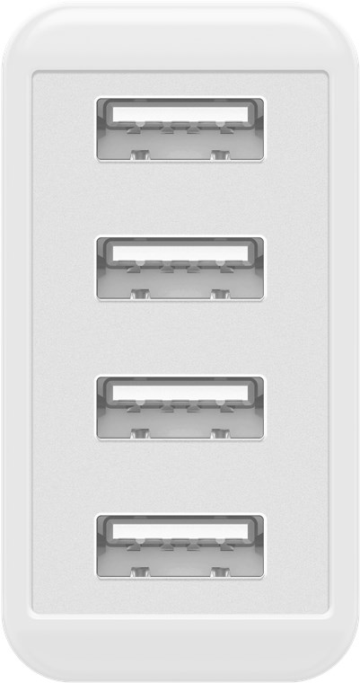 USB-A-moniporttilaturi (30 W) valkoinen