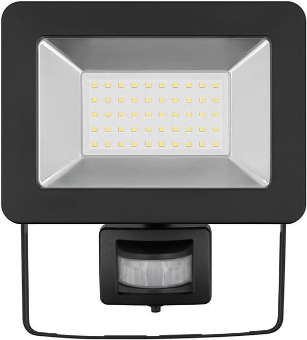 LED utendørs flomlys, 50 W, med bevegelsesdetektor