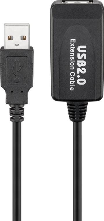 Aktiivinen USB 2.0 jatkokaapeli,