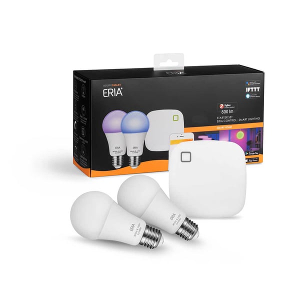 Kit Lampa E27 RGB Dimbar Zigbee 2-pack