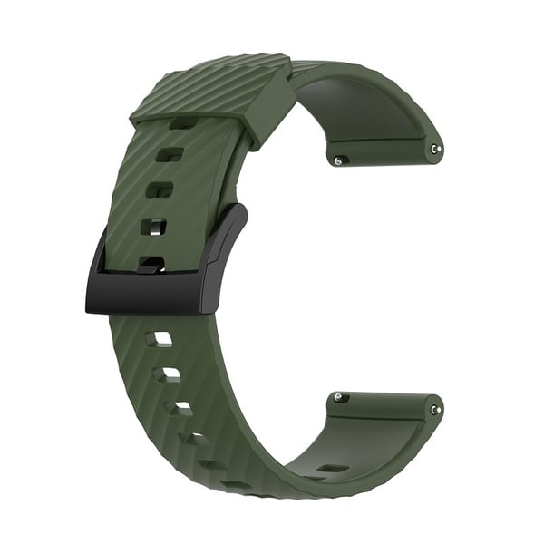 Suunto 7/9/9 Baro / D5 ranneke silikoni armeijanvihreä