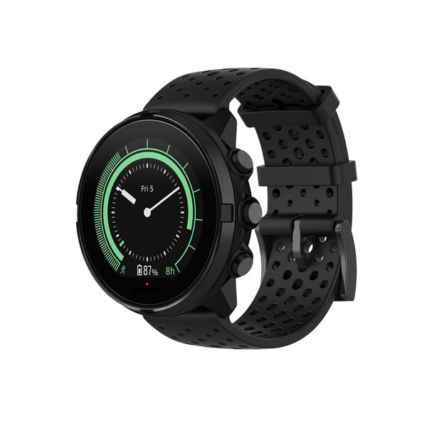 Reim til Suunto 7/9/9Baro/D5/Spartan/Fossil Nate/Q i svart silikon S
