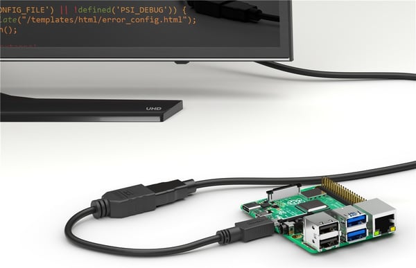 Micro HDMI™ / HDMI™-adapter, 4K/60Hz