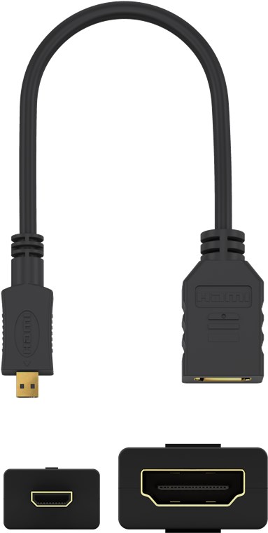 Micro HDMI™ / HDMI™-adapter, 4K/60Hz