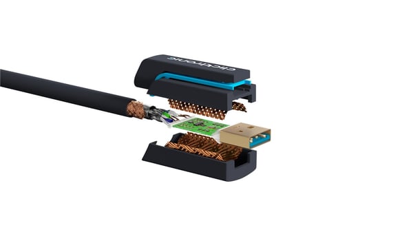 USB-A til USB-B 3.0 adapterkabel